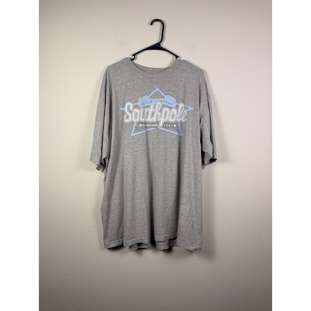 Vtg Y2K Southpole‎ Authentic Collection Gray T-Shirt Mens XL